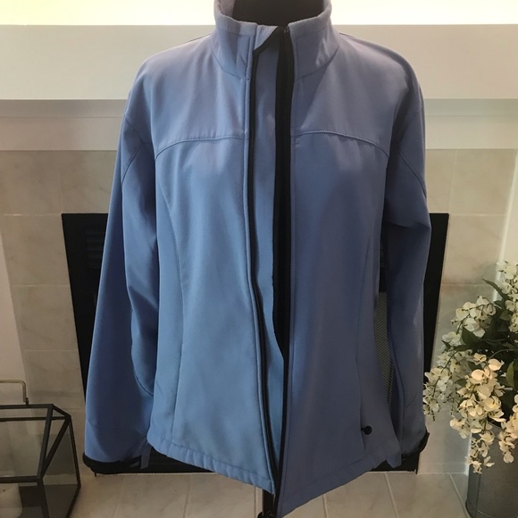 Black Diamond Full Zip Soft Shell L Blue Jacket - Picture 5 of 8